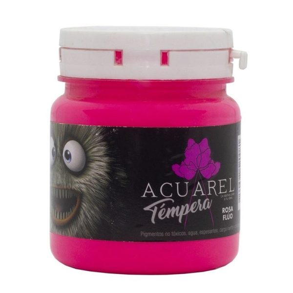 TEMPERA ACUAREL FLUO ROSA X 250