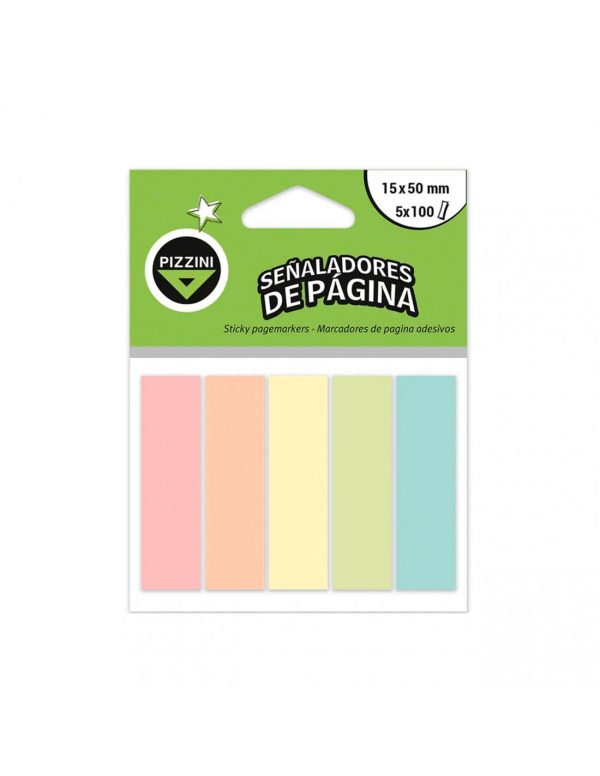 SEÑALADOR PIZZINI BANDERITA PASTEL X 100