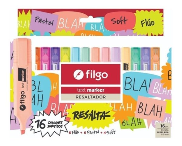 RESALTADOR FILGO X 16 SURTIDO