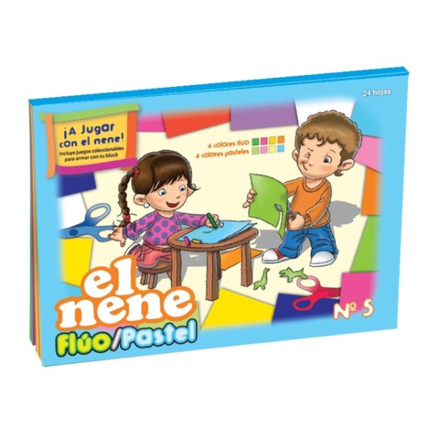 BLOCK DIBUJO EL NENE OF FLUO / PASTEL