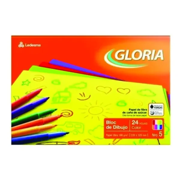BLOCK DIBUJO GLORIA Nº 5 COLOR