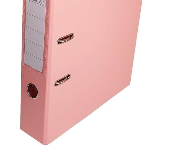 BIBLIORATO A4 OLAMI PASTEL ROSA 75 MM