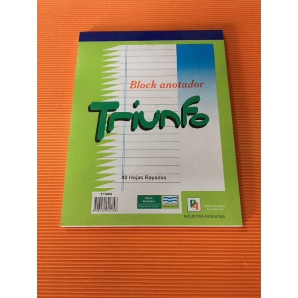 BLOCK TRIUNFO A5 X 40 HOJAS