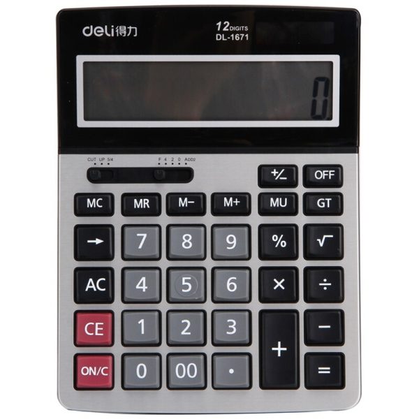 CALCULADORA DELI COREL METAL 12 DIG (1671)