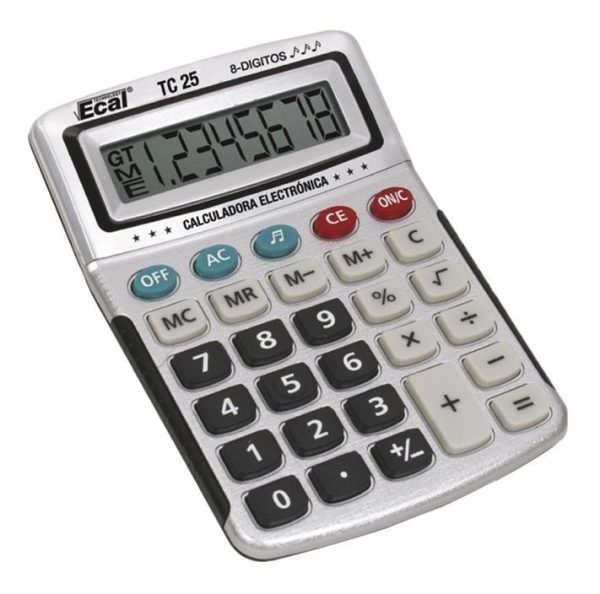 CALCULADORA ECAL TC 25 - 8 DIG