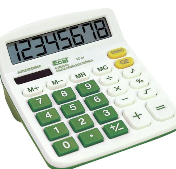 CALCULADORA ECAL TC 41 - 8 DIG DE ESCRITORIO