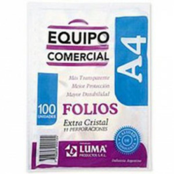FOLIO LUMA A4 PP X 100