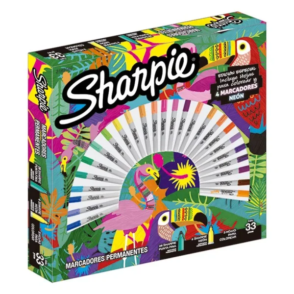 MARCADOR SHARPIE RULETA TROPICAL X 30