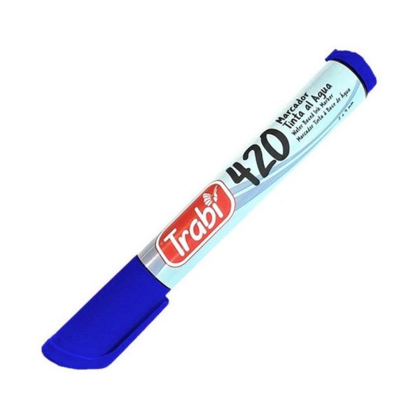 MARCADOR TRABI 420 AZUL