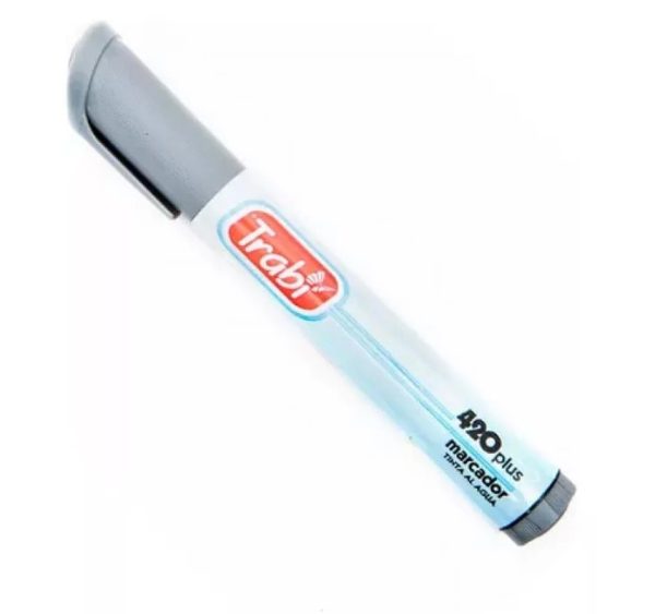 MARCADOR TRABI 420 GRIS