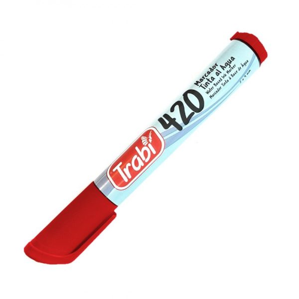 MARCADOR TRABI 420 ROJO