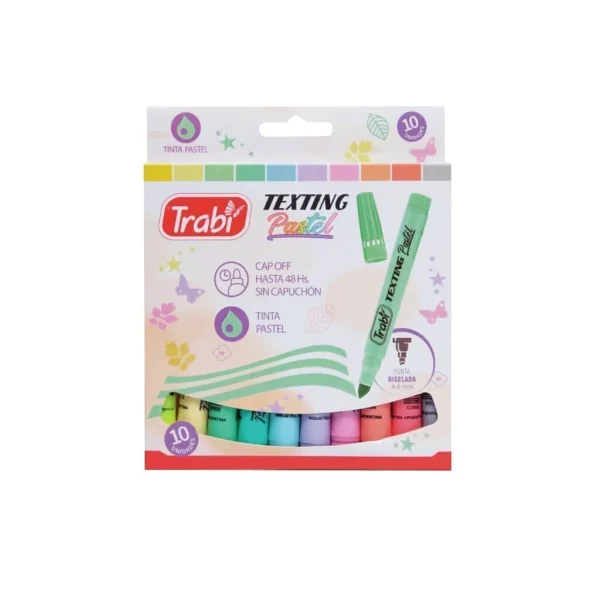 RESALTADOR TRABI PASTEL FINO X 10