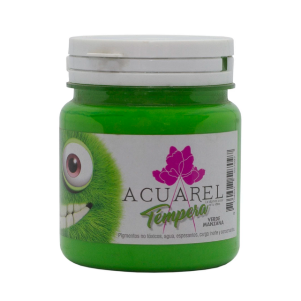TEMPERA ACUAREL VERDE MANZANA X 250