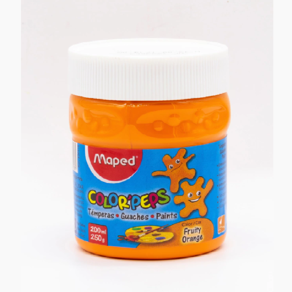 TEMPERA MAPED POTE FLUO X 250 NARANJA