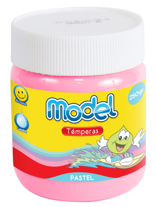 TEMPERA MODEL POTE PASTEL ROSA X 250