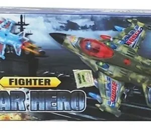 AVION CON LUCES WAR HERO LYON TOYS