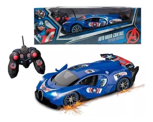 AUTO RADIO CONTROL CAPITAN AMERICA (ABRE LAS PUERTAS)