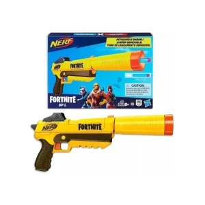 PISTOLA LANZA DARDOS NERF FORTNITE
