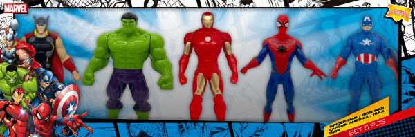 FIGURAS ACCION X 5 MARVEL