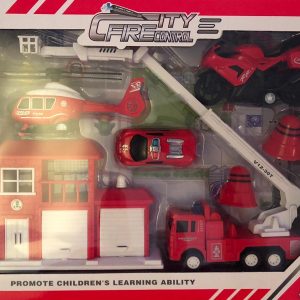 ESTACION DE BOMBEROS FIRE HERO TOYS PARKING