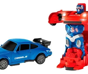 AUTO ROBOT TRANFORMABLE ARROJA HUMO