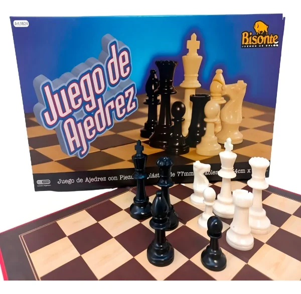 JUEGO AJEDREZ BISONTE 34 X 34 CM