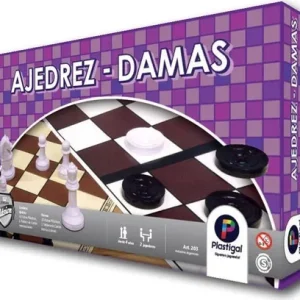JUEGO DE MESA AJEDREZ / DAMAS PLASTIGAL